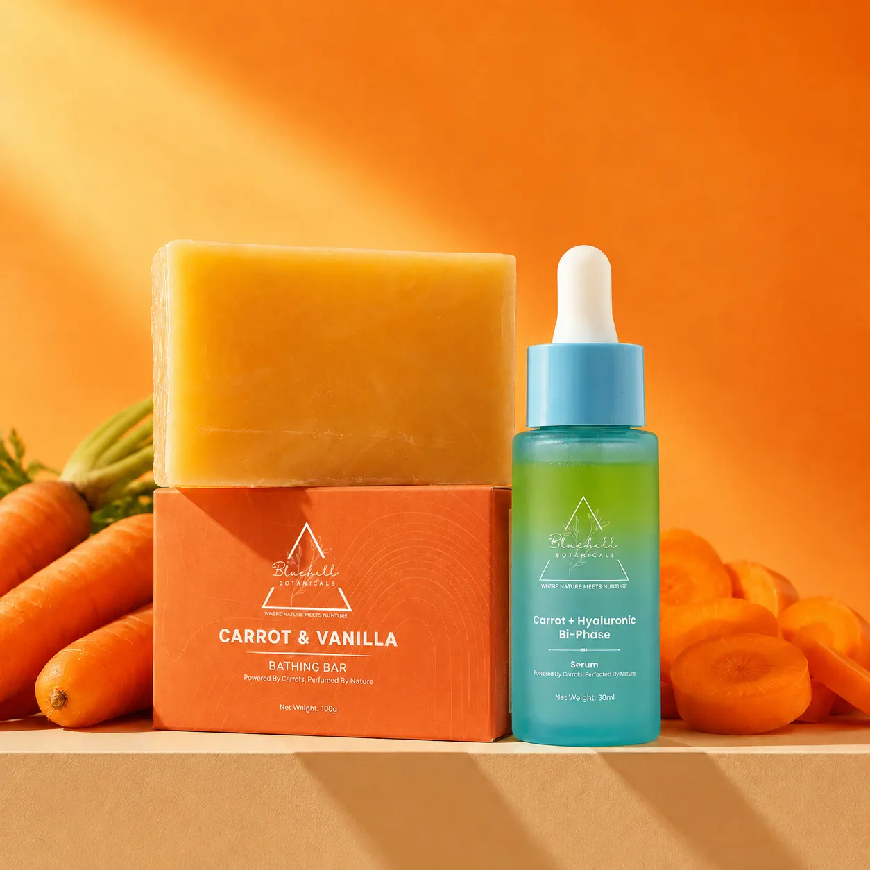 Carrot & Hyaluronic Bi-Phase Serum — included in Glow Like You Mean It Kit