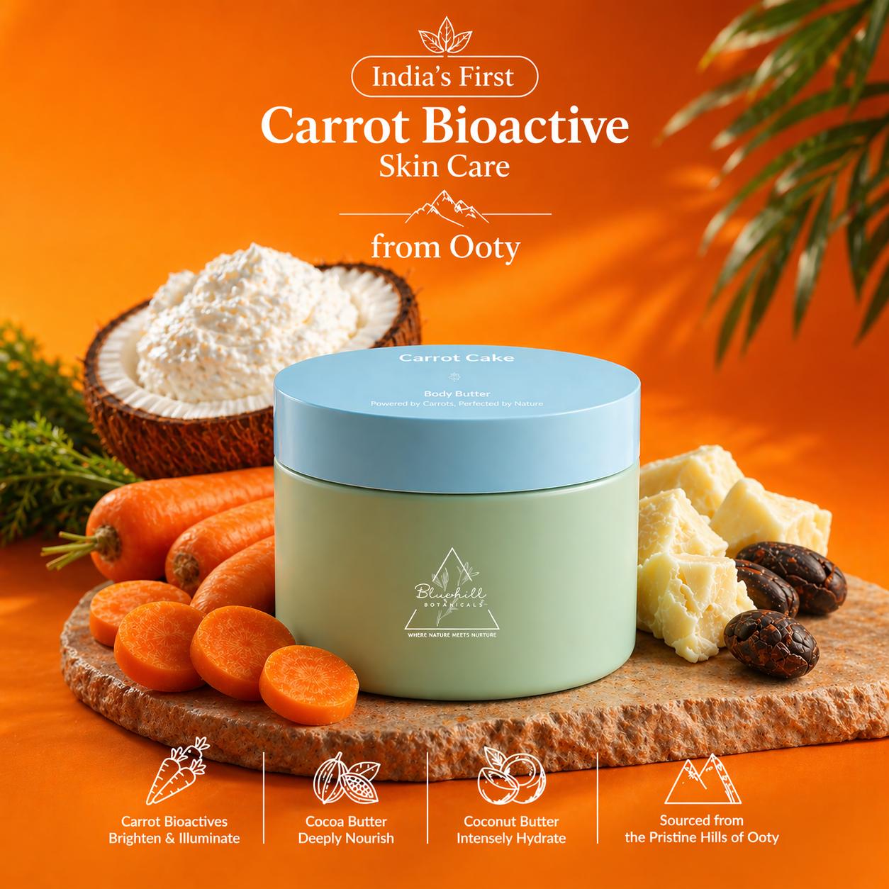 Carrot Cake Body Butter for Deep Moisture, Soft Skin & Daily Comfort with Carrot & Shea Butter