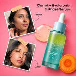 Carrot & Hyaluronic Bi-Phase Serum for Hydration, Glow & Skin Comfort