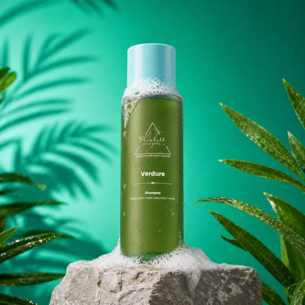 Verdure Shampoo for Gentle Cleansing, Hair Strength & Scalp Balance with Biotin & Rice Bran Oil