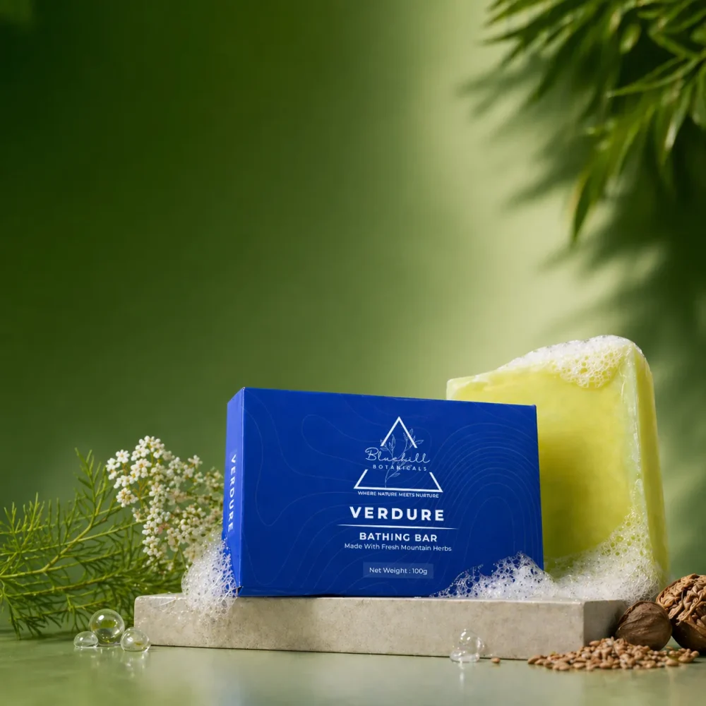 Verdure Bath Soap for Gentle Cleansing & Skin Comfort with Coconut & Olive Oils ( Family Pack of 3)